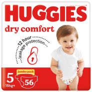 Buy the Dry Comfort Nappies Size 4+ Jumbo Pack 60'S from Babies-R