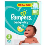 Baby Dry Size 3 Mega Pack 150 