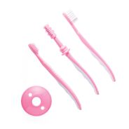 Infant Toothbrush Set - 3 Piece Pink