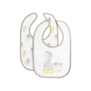 2PK Jersey Bib Set - Friendly Elephant