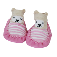 Snug On Moccasins Pink Bear 12-18 months