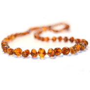 Baltic Amber Teething Necklace (Cognac)