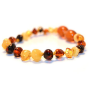 Baltic Amber Teething Ankle Bracelet (Mixed)