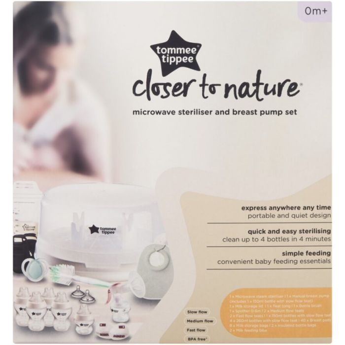 Breast pump and shops steriliser kit