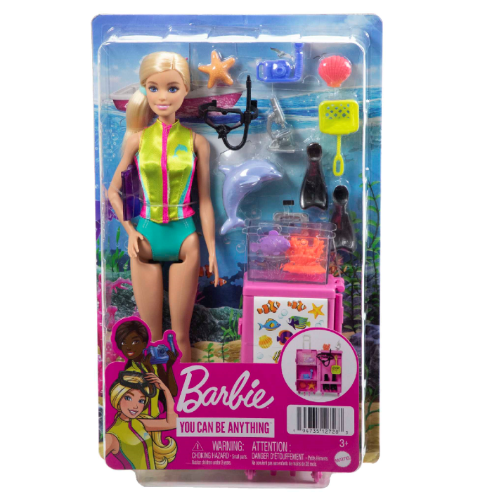 Barbie Marine Biologist Doll And Accessories, Mobile Lab Playset With  Blonde Doll | Babies R Us Online